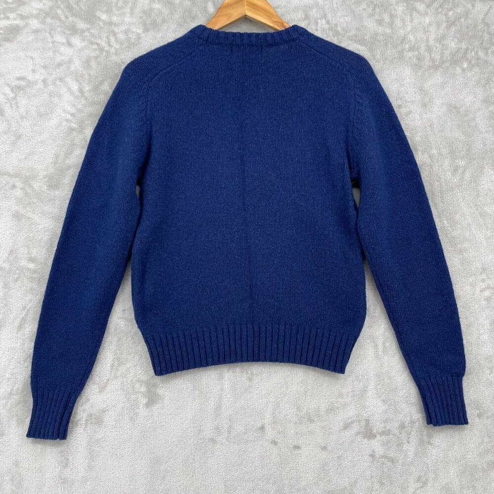 McGregor Vintage Pullover Wool Blend Argyle Blue Red Sweater USA Made - Picture 4 of 8